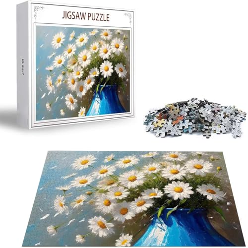 Puzzle 1000 Teile Gänseblümchen Puzzle Erwachsene, Holzpuzzle Erwachsene Puzzelmatten, Mehrfarbig Holzpuzzle, Klassische Puzzles Blume Wooden Jigsaw, Geschicklichkeitsspiel für die Ganze Familie S-61 Puzzle 1000 Teile Gänseblümchen Puzzle Erwachsene, Holzpuzzle Erwachsene Puzzelmatten, Mehrfarbig Holzpuzzle, Klassische Puzzles Blume Wooden Jigsaw, Geschicklichkeitsspiel für die Ganze Familie S-61 von Saweefog