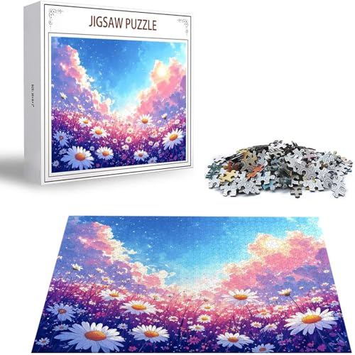 Puzzle 1000 Teile Gänseblümchen Puzzle Erwachsene, Holzpuzzle Erwachsene Puzzelmatten, Mehrfarbig Holzpuzzle, Klassische Puzzles Szene Wooden Jigsaw, Geschicklichkeitsspiel für die Ganze Familie S-62 Puzzle 1000 Teile Gänseblümchen Puzzle Erwachsene, Holzpuzzle Erwachsene Puzzelmatten, Mehrfarbig Holzpuzzle, Klassische Puzzles Szene Wooden Jigsaw, Geschicklichkeitsspiel für die Ganze Familie S-62 von Saweefog