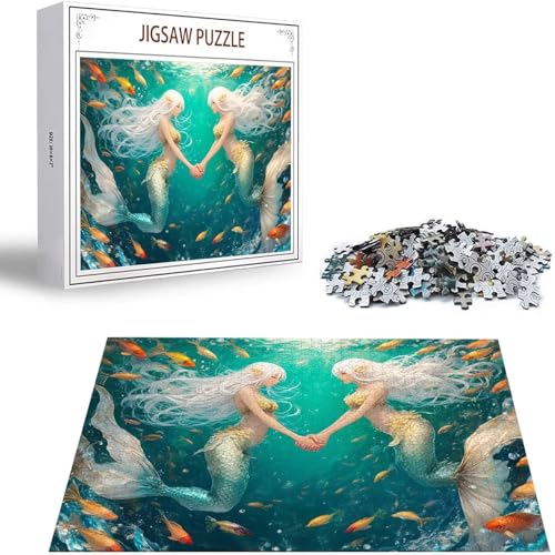 Puzzle 1000 Teile Karikatur Puzzle Erwachsene, Holzpuzzle Erwachsene Puzzelmatten, Mehrfarbig Holzpuzzle, Klassische Puzzles Meerjungfrau Wooden Jigsaw, Geschicklichkeitsspiel für Ganze Familie S-71 Puzzle 1000 Teile Karikatur Puzzle Erwachsene, Holzpuzzle Erwachsene Puzzelmatten, Mehrfarbig Holzpuzzle, Klassische Puzzles Meerjungfrau Wooden Jigsaw, Geschicklichkeitsspiel für Ganze Familie S-71 von Saweefog