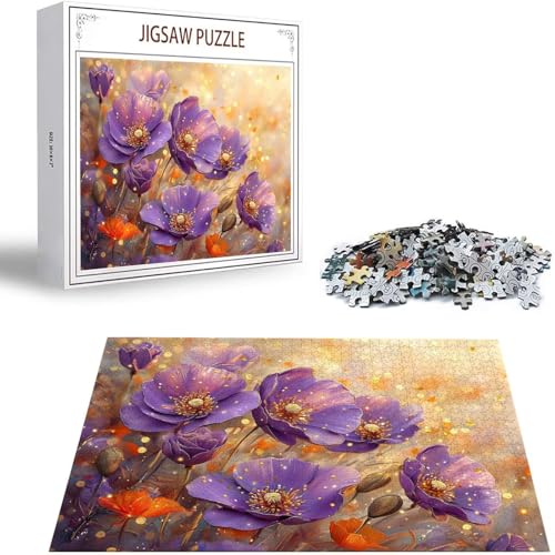 Puzzle 1000 Teile Lila Puzzle Erwachsene, Holzpuzzle Erwachsene Puzzelmatten, Mehrfarbig Holzpuzzle, Klassische Puzzles Blume Wooden Jigsaw, Geschicklichkeitsspiel für die Ganze Familie, Dekor S-498 Puzzle 1000 Teile Lila Puzzle Erwachsene, Holzpuzzle Erwachsene Puzzelmatten, Mehrfarbig Holzpuzzle, Klassische Puzzles Blume Wooden Jigsaw, Geschicklichkeitsspiel für die Ganze Familie, Dekor S-498 von Saweefog
