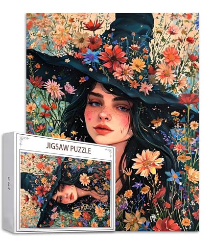 Puzzle 1000 Teile Malerei Puzzle Erwachsene, Holzpuzzle Erwachsene Puzzelmatten, Mehrfarbig Holzpuzzle, Klassische Puzzles Hexe Wooden Jigsaw, Geschicklichkeitsspiel für die Ganze Familie S-722 Puzzle 1000 Teile Malerei Puzzle Erwachsene, Holzpuzzle Erwachsene Puzzelmatten, Mehrfarbig Holzpuzzle, Klassische Puzzles Hexe Wooden Jigsaw, Geschicklichkeitsspiel für die Ganze Familie S-722 von Saweefog