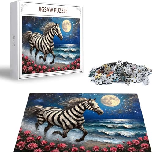 Puzzle 1000 Teile Mond Puzzle Erwachsene, Holzpuzzle Erwachsene Puzzelmatten, Mehrfarbig Holzpuzzle, Klassische Puzzles Zebra Wooden Jigsaw, Geschicklichkeitsspiel für die Ganze Familie, Dekor S-481 Puzzle 1000 Teile Mond Puzzle Erwachsene, Holzpuzzle Erwachsene Puzzelmatten, Mehrfarbig Holzpuzzle, Klassische Puzzles Zebra Wooden Jigsaw, Geschicklichkeitsspiel für die Ganze Familie, Dekor S-481 von Saweefog