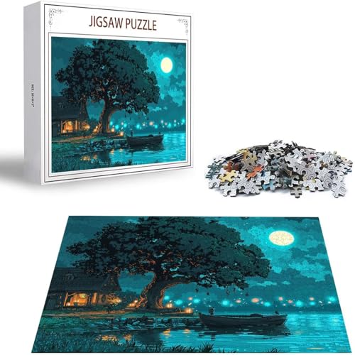 Puzzle 1000 Teile Nachtansicht Puzzle Erwachsene, Holzpuzzle Erwachsene Puzzelmatten, Mehrfarbig Holzpuzzle, Klassische Puzzles Baum Wooden Jigsaw, Geschicklichkeitsspiel für die Ganze Familie S-465 Puzzle 1000 Teile Nachtansicht Puzzle Erwachsene, Holzpuzzle Erwachsene Puzzelmatten, Mehrfarbig Holzpuzzle, Klassische Puzzles Baum Wooden Jigsaw, Geschicklichkeitsspiel für die Ganze Familie S-465 von Saweefog