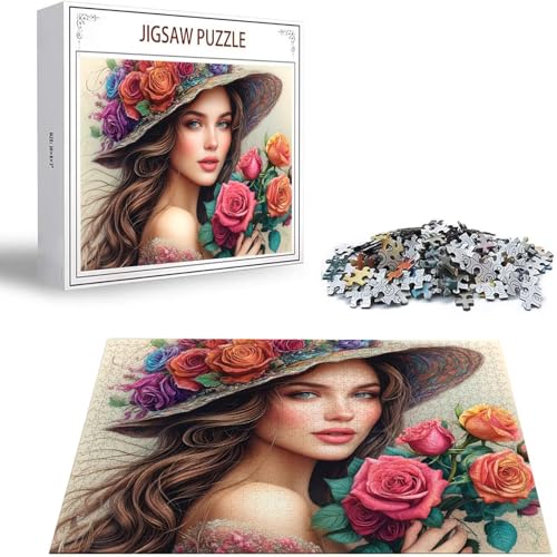 Puzzle 1000 Teile Rose Puzzle Erwachsene, Holzpuzzle Erwachsene Puzzelmatten, Mehrfarbig Holzpuzzle, Klassische Puzzles Frau Wooden Jigsaw, Geschicklichkeitsspiel für die Ganze Familie, Geschenk S-308 Puzzle 1000 Teile Rose Puzzle Erwachsene, Holzpuzzle Erwachsene Puzzelmatten, Mehrfarbig Holzpuzzle, Klassische Puzzles Frau Wooden Jigsaw, Geschicklichkeitsspiel für die Ganze Familie, Geschenk S-308 von Saweefog