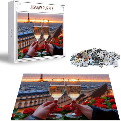 Puzzle 1000 Teile Rose Puzzle Erwachsene, Holzpuzzle Erwachsene Puzzelmatten, Mehrfarbig Holzpuzzle, Klassische Puzzles Sekt Wooden Jigsaw, Geschicklichkeitsspiel für die Ganze Familie, Geschenk S-310 Puzzle 1000 Teile Rose Puzzle Erwachsene, Holzpuzzle Erwachsene Puzzelmatten, Mehrfarbig Holzpuzzle, Klassische Puzzles Sekt Wooden Jigsaw, Geschicklichkeitsspiel für die Ganze Familie, Geschenk S-310 von Saweefog