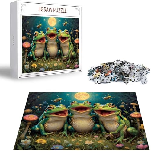 Puzzle 1000 Teile Tier Puzzle Erwachsene, Holzpuzzle Erwachsene Puzzelmatten, Mehrfarbig Holzpuzzle, Klassische Puzzles Frosch Wooden Jigsaw, Geschicklichkeitsspiel für die Ganze Familie S-101 Puzzle 1000 Teile Tier Puzzle Erwachsene, Holzpuzzle Erwachsene Puzzelmatten, Mehrfarbig Holzpuzzle, Klassische Puzzles Frosch Wooden Jigsaw, Geschicklichkeitsspiel für die Ganze Familie S-101 von Saweefog