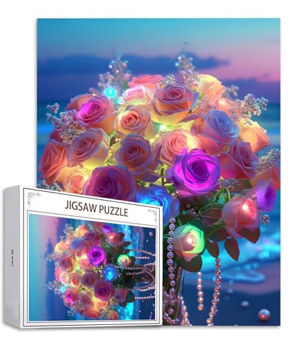 Puzzle 1000 Teile Traum Puzzle Erwachsene, Holzpuzzle Erwachsene Puzzelmatten, Mehrfarbig Holzpuzzle, Klassische Puzzles Rose Wooden Jigsaw, Geschicklichkeitsspiel für die Ganze Familie, Dekor S-835 Puzzle 1000 Teile Traum Puzzle Erwachsene, Holzpuzzle Erwachsene Puzzelmatten, Mehrfarbig Holzpuzzle, Klassische Puzzles Rose Wooden Jigsaw, Geschicklichkeitsspiel für die Ganze Familie, Dekor S-835 von Saweefog