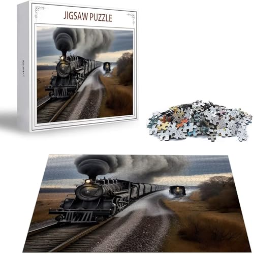 Puzzle 1000 Teile Zug Puzzle Erwachsene, Holzpuzzle Erwachsene Puzzelmatten, Mehrfarbig Holzpuzzle, Klassische Puzzles Landschaft Wooden Jigsaw, Geschicklichkeitsspiel für die Ganze Familie S-227 Puzzle 1000 Teile Zug Puzzle Erwachsene, Holzpuzzle Erwachsene Puzzelmatten, Mehrfarbig Holzpuzzle, Klassische Puzzles Landschaft Wooden Jigsaw, Geschicklichkeitsspiel für die Ganze Familie S-227 von Saweefog