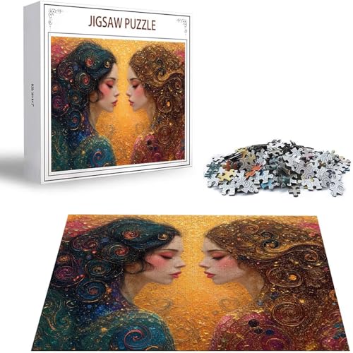 Puzzle 200 Teile Abstrakt Puzzle Erwachsene, Holzpuzzle Erwachsene Puzzelmatten, Mehrfarbig Holzpuzzle, Klassische Puzzles Frau Wooden Jigsaw, Geschicklichkeitsspiel für die Ganze Familie S-49 von Saweefog