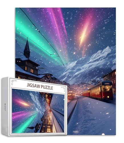Puzzle 200 Teile Aurora Puzzle Erwachsene, Holzpuzzle Erwachsene Puzzelmatten, Mehrfarbig Holzpuzzle, Klassische Puzzles Szene Wooden Jigsaw, Geschicklichkeitsspiel für die Ganze Familie S-730 Puzzle 200 Teile Aurora Puzzle Erwachsene, Holzpuzzle Erwachsene Puzzelmatten, Mehrfarbig Holzpuzzle, Klassische Puzzles Szene Wooden Jigsaw, Geschicklichkeitsspiel für die Ganze Familie S-730 von Saweefog