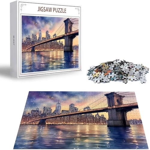Puzzle 200 Teile Brooklyn Bridge Puzzle Erwachsene, Holzpuzzle Erwachsene Puzzelmatten, Mehrfarbig Holzpuzzle, Klassische Puzzles Landschaft Wooden Jigsaw, Geschicklichkeitsspiel, Ganze Familie S-15 Puzzle 200 Teile Brooklyn Bridge Puzzle Erwachsene, Holzpuzzle Erwachsene Puzzelmatten, Mehrfarbig Holzpuzzle, Klassische Puzzles Landschaft Wooden Jigsaw, Geschicklichkeitsspiel, Ganze Familie S-15 von Saweefog