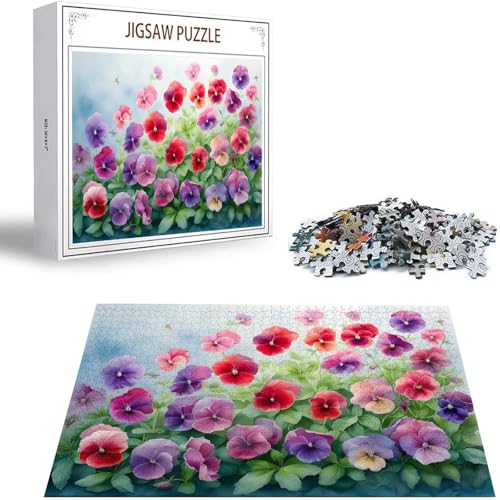 Puzzle 200 Teile Farbe Puzzle Erwachsene, Holzpuzzle Erwachsene Puzzelmatten, Mehrfarbig Holzpuzzle, Klassische Puzzles Blume Wooden Jigsaw, Geschicklichkeitsspiel für die Ganze Familie, Geschenk S-22 von Saweefog