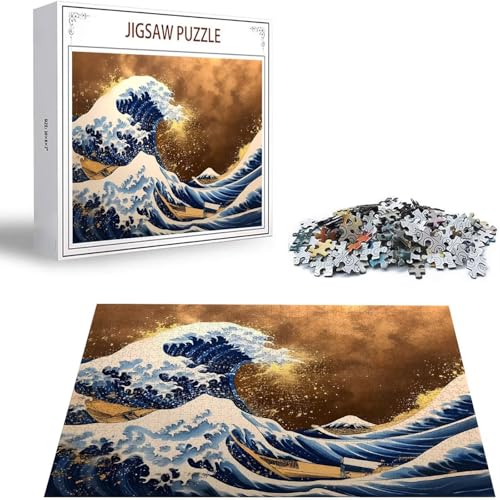 Puzzle 200 Teile Japan Puzzle Erwachsene, Holzpuzzle Erwachsene Puzzelmatten, Mehrfarbig Holzpuzzle, Klassische Puzzles Wellen Wooden Jigsaw, Geschicklichkeitsspiel für die Ganze Familie S-374 Puzzle 200 Teile Japan Puzzle Erwachsene, Holzpuzzle Erwachsene Puzzelmatten, Mehrfarbig Holzpuzzle, Klassische Puzzles Wellen Wooden Jigsaw, Geschicklichkeitsspiel für die Ganze Familie S-374 von Saweefog