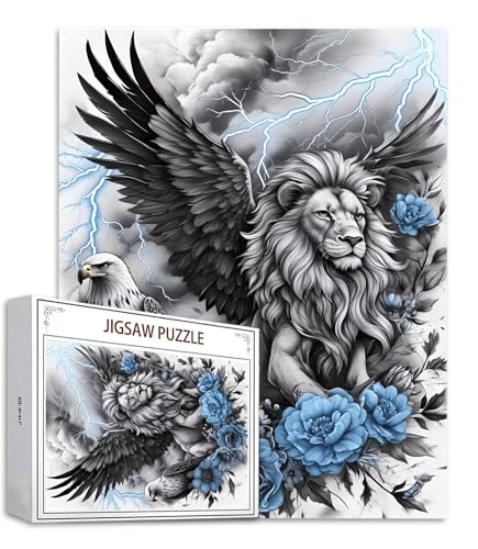 Puzzle 200 Teile Löwe Puzzle Erwachsene, Holzpuzzle Erwachsene Puzzelmatten, Mehrfarbig Holzpuzzle, Klassische Puzzles Adler Wooden Jigsaw, Geschicklichkeitsspiel für die Ganze Familie, Geschenk S-905 Puzzle 200 Teile Löwe Puzzle Erwachsene, Holzpuzzle Erwachsene Puzzelmatten, Mehrfarbig Holzpuzzle, Klassische Puzzles Adler Wooden Jigsaw, Geschicklichkeitsspiel für die Ganze Familie, Geschenk S-905 von Saweefog