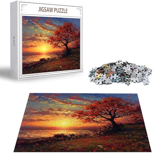 Puzzle 200 Teile Sonnenuntergang Puzzle Erwachsene, Holzpuzzle Erwachsene Puzzelmatten, Mehrfarbig Holzpuzzle, Klassische Puzzles Baum Wooden Jigsaw, Geschicklichkeitsspiel für die Ganze Familie S-286 Puzzle 200 Teile Sonnenuntergang Puzzle Erwachsene, Holzpuzzle Erwachsene Puzzelmatten, Mehrfarbig Holzpuzzle, Klassische Puzzles Baum Wooden Jigsaw, Geschicklichkeitsspiel für die Ganze Familie S-286 von Saweefog