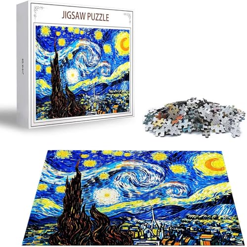 Puzzle 200 Teile Sternenhimmel Puzzle Erwachsene, Holzpuzzle Erwachsene Puzzelmatten, Mehrfarbig Holzpuzzle, Klassische Puzzles Landschaft Wooden Jigsaw, Geschicklichkeitsspiel für Ganze Familie S-450 von Saweefog