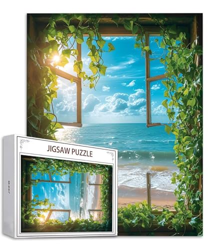 Puzzle 200 Teile Vor dem Fenster Puzzle Erwachsene, Holzpuzzle Erwachsene Puzzelmatten, Mehrfarbig Holzpuzzle, Klassische Puzzles Szene Wooden Jigsaw, Geschicklichkeitsspiel für Ganze Familie S-555 Puzzle 200 Teile Vor dem Fenster Puzzle Erwachsene, Holzpuzzle Erwachsene Puzzelmatten, Mehrfarbig Holzpuzzle, Klassische Puzzles Szene Wooden Jigsaw, Geschicklichkeitsspiel für Ganze Familie S-555 von Saweefog