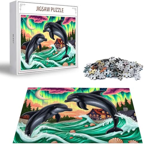 Puzzle 2000 Teile Aurora Puzzle Erwachsene, Holzpuzzle Erwachsene Puzzelmatten, Mehrfarbig Holzpuzzle, Klassische Puzzles Delphin Wooden Jigsaw, Geschicklichkeitsspiel für die Ganze Familie S-233 Puzzle 2000 Teile Aurora Puzzle Erwachsene, Holzpuzzle Erwachsene Puzzelmatten, Mehrfarbig Holzpuzzle, Klassische Puzzles Delphin Wooden Jigsaw, Geschicklichkeitsspiel für die Ganze Familie S-233 von Saweefog