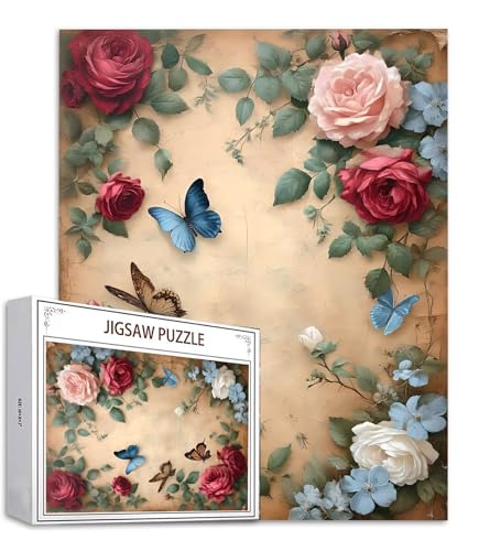 Puzzle 2000 Teile Schmetterling Puzzle Erwachsene, Holzpuzzle Erwachsene Puzzelmatten, Mehrfarbig Holzpuzzle, Klassische Puzzles Rose Wooden Jigsaw, Geschicklichkeitsspiel für die Ganze Familie S-666 Puzzle 2000 Teile Schmetterling Puzzle Erwachsene, Holzpuzzle Erwachsene Puzzelmatten, Mehrfarbig Holzpuzzle, Klassische Puzzles Rose Wooden Jigsaw, Geschicklichkeitsspiel für die Ganze Familie S-666 von Saweefog