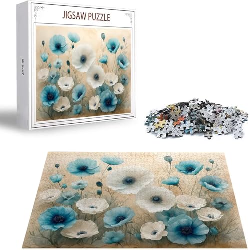 Puzzle 300 Teile Abstrakt Puzzle Erwachsene, Holzpuzzle Erwachsene Puzzelmatten, Mehrfarbig Holzpuzzle, Klassische Puzzles Blume Wooden Jigsaw, Geschicklichkeitsspiel für die Ganze Familie S-45 von Saweefog