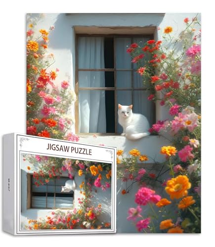 Puzzle 300 Teile Katze Puzzle Erwachsene, Holzpuzzle Erwachsene Puzzelmatten, Mehrfarbig Holzpuzzle, Klassische Puzzles Blume Wooden Jigsaw, Geschicklichkeitsspiel für die Ganze Familie, Dekor S-784 Puzzle 300 Teile Katze Puzzle Erwachsene, Holzpuzzle Erwachsene Puzzelmatten, Mehrfarbig Holzpuzzle, Klassische Puzzles Blume Wooden Jigsaw, Geschicklichkeitsspiel für die Ganze Familie, Dekor S-784 von Saweefog