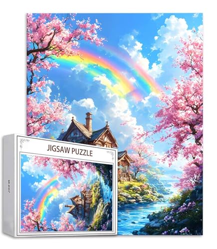 Puzzle 300 Teile Kirschblüten Puzzle Erwachsene, Holzpuzzle Erwachsene Puzzelmatten, Mehrfarbig Holzpuzzle, Klassische Puzzles Landschaft Wooden Jigsaw, Geschicklichkeitsspiel für Ganze Familie S-963 Puzzle 300 Teile Kirschblüten Puzzle Erwachsene, Holzpuzzle Erwachsene Puzzelmatten, Mehrfarbig Holzpuzzle, Klassische Puzzles Landschaft Wooden Jigsaw, Geschicklichkeitsspiel für Ganze Familie S-963 von Saweefog