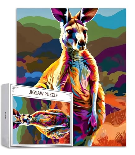 Puzzle 300 Teile Tier Puzzle Erwachsene, Holzpuzzle Erwachsene Puzzelmatten, Mehrfarbig Holzpuzzle, Klassische Puzzles Känguru Wooden Jigsaw, Geschicklichkeitsspiel für die Ganze Familie S-570 Puzzle 300 Teile Tier Puzzle Erwachsene, Holzpuzzle Erwachsene Puzzelmatten, Mehrfarbig Holzpuzzle, Klassische Puzzles Känguru Wooden Jigsaw, Geschicklichkeitsspiel für die Ganze Familie S-570 von Saweefog