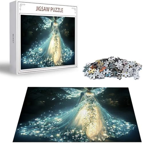 Puzzle 300 Teile Traum Puzzle Erwachsene, Holzpuzzle Erwachsene Puzzelmatten, Mehrfarbig Holzpuzzle, Klassische Puzzles Hochzeitskleid Wooden Jigsaw, Geschicklichkeitsspiel für die Ganze Familie S-332 von Saweefog