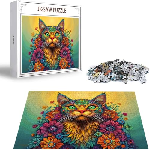 Puzzle 4000 Teile Blume Puzzle Erwachsene, Holzpuzzle Erwachsene Puzzelmatten, Mehrfarbig Holzpuzzle, Klassische Puzzles Katze Wooden Jigsaw, Geschicklichkeitsspiel für die Ganze Familie S-224 Puzzle 4000 Teile Blume Puzzle Erwachsene, Holzpuzzle Erwachsene Puzzelmatten, Mehrfarbig Holzpuzzle, Klassische Puzzles Katze Wooden Jigsaw, Geschicklichkeitsspiel für die Ganze Familie S-224 von Saweefog
