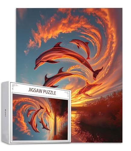 Puzzle 4000 Teile Delphin Puzzle Erwachsene, Holzpuzzle Erwachsene Puzzelmatten, Mehrfarbig Holzpuzzle, Klassische Puzzles Landschaft Wooden Jigsaw, Geschicklichkeitsspiel für die Ganze Familie S-640 Puzzle 4000 Teile Delphin Puzzle Erwachsene, Holzpuzzle Erwachsene Puzzelmatten, Mehrfarbig Holzpuzzle, Klassische Puzzles Landschaft Wooden Jigsaw, Geschicklichkeitsspiel für die Ganze Familie S-640 von Saweefog