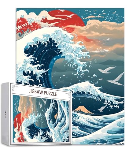 Puzzle 4000 Teile Japan Puzzle Erwachsene, Holzpuzzle Erwachsene Puzzelmatten, Mehrfarbig Holzpuzzle, Klassische Puzzles Wellen Wooden Jigsaw, Geschicklichkeitsspiel für die Ganze Familie S-878 Puzzle 4000 Teile Japan Puzzle Erwachsene, Holzpuzzle Erwachsene Puzzelmatten, Mehrfarbig Holzpuzzle, Klassische Puzzles Wellen Wooden Jigsaw, Geschicklichkeitsspiel für die Ganze Familie S-878 von Saweefog