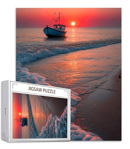 Puzzle 4000 Teile Sonnenuntergang Puzzle Erwachsene, Holzpuzzle Erwachsene Puzzelmatten, Mehrfarbig Holzpuzzle, Klassische Puzzles Boot Wooden Jigsaw, Geschicklichkeitsspiel für Ganze Familie S-763 Puzzle 4000 Teile Sonnenuntergang Puzzle Erwachsene, Holzpuzzle Erwachsene Puzzelmatten, Mehrfarbig Holzpuzzle, Klassische Puzzles Boot Wooden Jigsaw, Geschicklichkeitsspiel für Ganze Familie S-763 von Saweefog