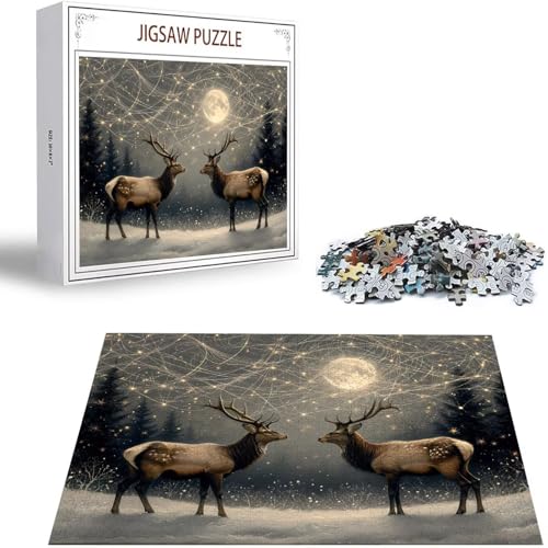 REH Puzzle 500 Teile Tier Puzzle Erwachsene, Holzpuzzle Erwachsene, DIY Groß Puzzelmatten, Premium Quality Klassische Wooden Jigsaw, Holzpuzzle ab 14 Jahren für Jungen, Geschenke Mädche S-273 REH Puzzle 500 Teile Tier Puzzle Erwachsene, Holzpuzzle Erwachsene, DIY Groß Puzzelmatten, Premium Quality Klassische Wooden Jigsaw, Holzpuzzle ab 14 Jahren für Jungen, Geschenke Mädche S-273 von Saweefog