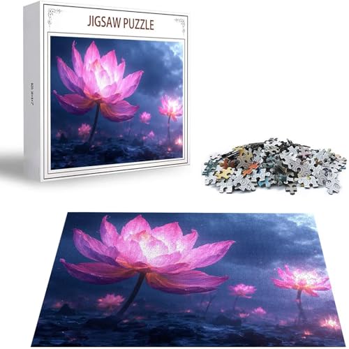 Rosa Puzzle 500 Teile Lotus Puzzle Erwachsene, Holzpuzzle Erwachsene, DIY Groß Puzzelmatten, Premium Quality Klassische Wooden Jigsaw, Holzpuzzle ab 14 Jahren für Jungen, Geschenke Mädche S-125 Rosa Puzzle 500 Teile Lotus Puzzle Erwachsene, Holzpuzzle Erwachsene, DIY Groß Puzzelmatten, Premium Quality Klassische Wooden Jigsaw, Holzpuzzle ab 14 Jahren für Jungen, Geschenke Mädche S-125 von Saweefog