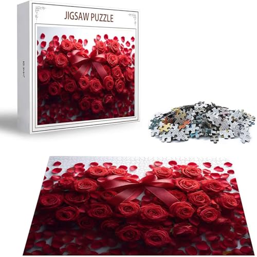 Rose Puzzle 300 Teile Blume Puzzle Erwachsene, Holzpuzzle Erwachsene, DIY Groß Puzzelmatten, Premium Quality Klassische Wooden Jigsaw, Holzpuzzle ab 14 Jahren für Jungen, Geschenke Mädche S-305 Rose Puzzle 300 Teile Blume Puzzle Erwachsene, Holzpuzzle Erwachsene, DIY Groß Puzzelmatten, Premium Quality Klassische Wooden Jigsaw, Holzpuzzle ab 14 Jahren für Jungen, Geschenke Mädche S-305 von Saweefog
