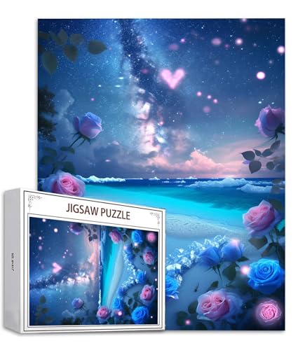 Rose Puzzle 500 Teile Strand Puzzle Erwachsene, Holzpuzzle Erwachsene, DIY Groß Puzzelmatten, Premium Quality Klassische Wooden Jigsaw, Holzpuzzle ab 14 Jahren für Jungen, Geschenke Mädche S-801 Rose Puzzle 500 Teile Strand Puzzle Erwachsene, Holzpuzzle Erwachsene, DIY Groß Puzzelmatten, Premium Quality Klassische Wooden Jigsaw, Holzpuzzle ab 14 Jahren für Jungen, Geschenke Mädche S-801 von Saweefog