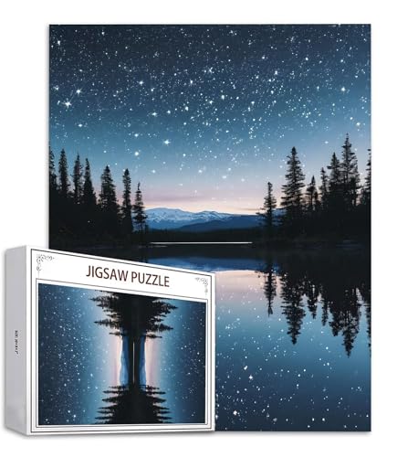 Sternenhimmel Puzzle 500 Teile See Puzzle Erwachsene, Holzpuzzle Erwachsene, DIY Groß Puzzelmatten, Premium Quality Klassische Wooden Jigsaw, Holzpuzzle ab 14 Jahren für Jungen, Geschenke Mädche S-942 Sternenhimmel Puzzle 500 Teile See Puzzle Erwachsene, Holzpuzzle Erwachsene, DIY Groß Puzzelmatten, Premium Quality Klassische Wooden Jigsaw, Holzpuzzle ab 14 Jahren für Jungen, Geschenke Mädche S-942 von Saweefog