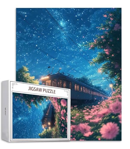Sternenhimmel Puzzle 500 Teile Zug Puzzle Erwachsene, Holzpuzzle Erwachsene, DIY Groß Puzzelmatten, Premium Quality Klassische Wooden Jigsaw, Holzpuzzle ab 14 Jahren für Jungen, Geschenke Mädche S-943 Sternenhimmel Puzzle 500 Teile Zug Puzzle Erwachsene, Holzpuzzle Erwachsene, DIY Groß Puzzelmatten, Premium Quality Klassische Wooden Jigsaw, Holzpuzzle ab 14 Jahren für Jungen, Geschenke Mädche S-943 von Saweefog
