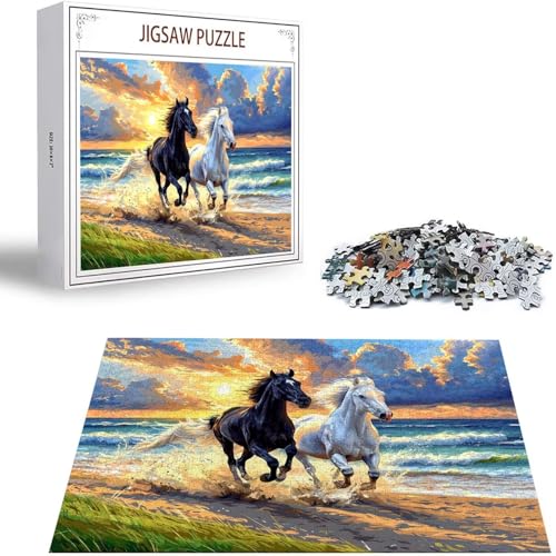 Strand Puzzle 1500 Teile Pferd Puzzle Erwachsene, Holzpuzzle Erwachsene, DIY Groß Puzzelmatten, Premium Quality Klassische Wooden Jigsaw, Holzpuzzle ab 14 Jahren für Jungen, Geschenke Mädche S-394 Strand Puzzle 1500 Teile Pferd Puzzle Erwachsene, Holzpuzzle Erwachsene, DIY Groß Puzzelmatten, Premium Quality Klassische Wooden Jigsaw, Holzpuzzle ab 14 Jahren für Jungen, Geschenke Mädche S-394 von Saweefog