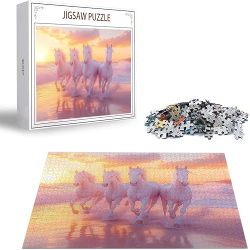 Tier Puzzle 300 Teile Pferd Puzzle Erwachsene, Holzpuzzle Erwachsene, DIY Groß Puzzelmatten, Premium Quality Klassische Wooden Jigsaw, Holzpuzzle ab 14 Jahren für Jungen, Geschenke Mädche S-110 Tier Puzzle 300 Teile Pferd Puzzle Erwachsene, Holzpuzzle Erwachsene, DIY Groß Puzzelmatten, Premium Quality Klassische Wooden Jigsaw, Holzpuzzle ab 14 Jahren für Jungen, Geschenke Mädche S-110 von Saweefog