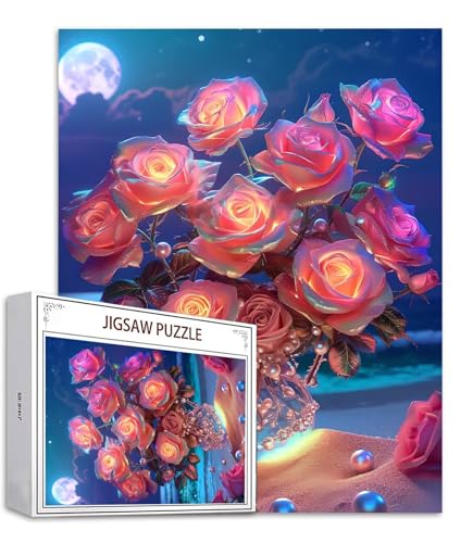 Traum Puzzle 3000 Teile Rose Puzzle Erwachsene, Holzpuzzle Erwachsene, DIY Groß Puzzelmatten, Premium Quality Klassische Wooden Jigsaw, Holzpuzzle ab 14 Jahren für Jungen, Geschenke Mädche S-834 Traum Puzzle 3000 Teile Rose Puzzle Erwachsene, Holzpuzzle Erwachsene, DIY Groß Puzzelmatten, Premium Quality Klassische Wooden Jigsaw, Holzpuzzle ab 14 Jahren für Jungen, Geschenke Mädche S-834 von Saweefog
