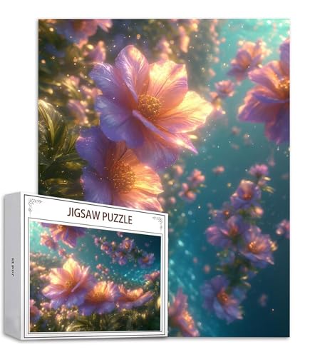 Traum Puzzle 500 Teile Blume Puzzle Erwachsene, Holzpuzzle Erwachsene, DIY Groß Puzzelmatten, Premium Quality Klassische Wooden Jigsaw, Holzpuzzle ab 14 Jahren für Jungen, Geschenke Mädche S-822 von Saweefog