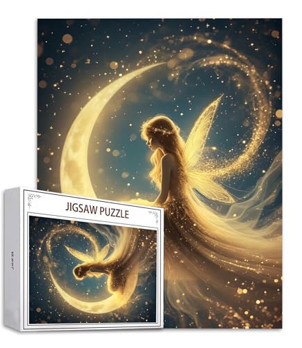 Traum Puzzle 500 Teile Fee Puzzle Erwachsene, Holzpuzzle Erwachsene, DIY Groß Puzzelmatten, Premium Quality Klassische Wooden Jigsaw, Holzpuzzle ab 14 Jahren für Jungen, Geschenke Mädche S-848 von Saweefog