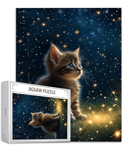 Traum Puzzle 500 Teile Katze Puzzle Erwachsene, Holzpuzzle Erwachsene, DIY Groß Puzzelmatten, Premium Quality Klassische Wooden Jigsaw, Holzpuzzle ab 14 Jahren für Jungen, Geschenke Mädche S-832 Traum Puzzle 500 Teile Katze Puzzle Erwachsene, Holzpuzzle Erwachsene, DIY Groß Puzzelmatten, Premium Quality Klassische Wooden Jigsaw, Holzpuzzle ab 14 Jahren für Jungen, Geschenke Mädche S-832 von Saweefog