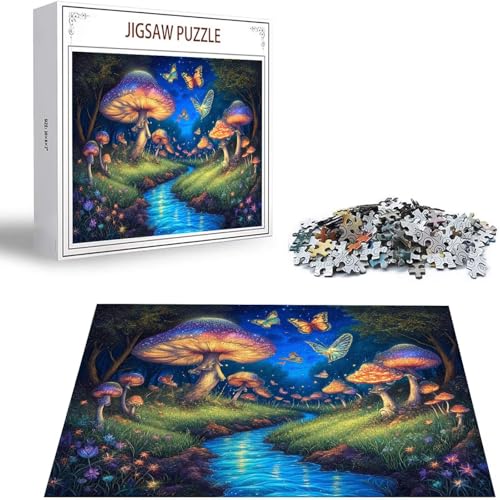 Traum Puzzle 500 Teile Pilz Puzzle Erwachsene, Holzpuzzle Erwachsene, DIY Groß Puzzelmatten, Premium Quality Klassische Wooden Jigsaw, Holzpuzzle ab 14 Jahren für Jungen, Geschenke Mädche S-322 Traum Puzzle 500 Teile Pilz Puzzle Erwachsene, Holzpuzzle Erwachsene, DIY Groß Puzzelmatten, Premium Quality Klassische Wooden Jigsaw, Holzpuzzle ab 14 Jahren für Jungen, Geschenke Mädche S-322 von Saweefog