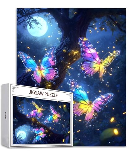 Traum Puzzle 500 Teile Schmetterling Puzzle Erwachsene, Holzpuzzle Erwachsene, DIY Groß Puzzelmatten, Premium Klassische Wooden Jigsaw, Holzpuzzle ab 14 Jahren für Jungen, Geschenke Mädche S-817 von Saweefog