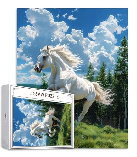 Wald Puzzle 300 Teile Pferd Puzzle Erwachsene, Holzpuzzle Erwachsene, DIY Groß Puzzelmatten, Premium Quality Klassische Wooden Jigsaw, Holzpuzzle ab 14 Jahren für Jungen, Geschenke Mädche S-887 Wald Puzzle 300 Teile Pferd Puzzle Erwachsene, Holzpuzzle Erwachsene, DIY Groß Puzzelmatten, Premium Quality Klassische Wooden Jigsaw, Holzpuzzle ab 14 Jahren für Jungen, Geschenke Mädche S-887 von Saweefog