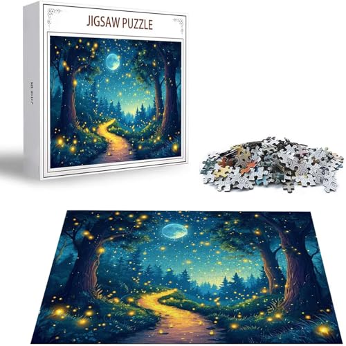 Wald Puzzle 3000 Teile Sternenhimmel Puzzle Erwachsene, Holzpuzzle Erwachsene, DIY Groß Puzzelmatten, Premium Klassische Wooden Jigsaw, Holzpuzzle ab 14 Jahren für Jungen, Geschenke Mädche S-385 von Saweefog