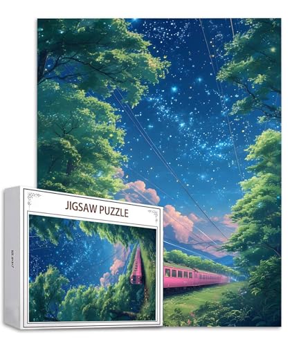 Wald Puzzle 500 Teile Zug Puzzle Erwachsene, Holzpuzzle Erwachsene, DIY Groß Puzzelmatten, Premium Quality Klassische Wooden Jigsaw, Holzpuzzle ab 14 Jahren für Jungen, Geschenke Mädche S-882 Wald Puzzle 500 Teile Zug Puzzle Erwachsene, Holzpuzzle Erwachsene, DIY Groß Puzzelmatten, Premium Quality Klassische Wooden Jigsaw, Holzpuzzle ab 14 Jahren für Jungen, Geschenke Mädche S-882 von Saweefog