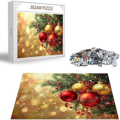 Weihnachten Puzzle 300 Teile Landschaft Puzzle Erwachsene, Holzpuzzle Erwachsene, DIY Groß Puzzelmatten, Premium Quality Klassische Wooden Jigsaw, Holzpuzzle ab 14 Jahren für Jungen, Geschenke S-408 von Saweefog
